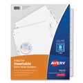 Back to School Sale | Avery 11223 Big Tab 11.13 in. x 9.25 in. 8-Tab Insertable Dividers - Clear Tabs/White (1-Set) image number 0