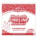 Washable Markers | Cra-Z-Art 740071 Washable Fineline Bullet Tip Markers Classpack -  Assorted Colors (200/Set) image number 0