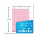 Notebooks & Pads | TOPS 63150 50-Sheet 8.5 in. x 11.75 in. Wide/Legal Rule Prism plus Colored Writing Pads - Pastel Pink (12/Pack) image number 2
