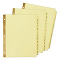 Just Launched | Avery 11307 11 in. x 8.5 in. 12-Tab Preprinted Laminated Jan. to Dec. Tab Dividers with Gold Reinforced Binding Edge - Buff (1-Set) image number 0
