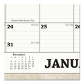 Back to School Sale | House of Doolittle 319 14.88 in. x 12 in. 12-Month (Jan-Dec 2026) Recycled Monthly Horizontal Wall Calendar - White/Sand Sheets image number 1