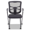 Office Chairs | Alera ALEEL4914 18.11 in. Seat Height Elusion Mesh Nesting Chairs with Padded Arms Supports Up to 275 lbs. - Black (2/Carton) image number 1