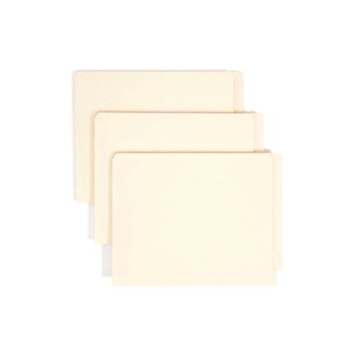 File Folders | Smead 34115 End Tab 11-pt Manila 2-Fastener Folders with Reinforced Straight Tabs - Letter Size/Manila Exterior (50/Box) image number 0