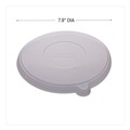 Food Trays, Containers, and Lids | Eco-Products EP-BLRLID 7.93 in. x 0.6 in. Worldview 100% Recycled Content Lid - Clear (400/Carton) image number 5