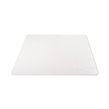 Deflecto CM14142 36 x 48 SuperMat Frequent Use Rectangular Chair Mat for Medium Pile Carpet - Clear