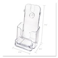 Just Launched | Deflecto 78601 4.38 in. x 4.25 in. x 7.75 in. DocuHolder for Countertop/Wall-Mount with Card Holder - Clear image number 7