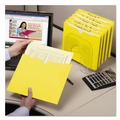 File Jackets & Sleeves | Smead 75511 Straight Tab Colored File Jackets with Reinforced Double-Ply Tab - Letter, Yellow (100/Box) image number 6