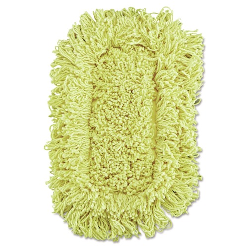 Mops | Rubbermaid Commercial FGJ15100YL00 12 in. x 5 in. Trapper Looped-End Dust Mop Head - Yellow (12/Carton) image number 0
