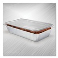 Food Trays, Containers, and Lids | Handi-Foil 2050-45-50FC 12.88 in. x 20.81 in. x 0.62 in. Steam Table Pan Lids with Full Curl Edge (50/Carton) image number 3