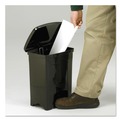Trash & Waste Bins | Safco 9710BL 4 Gallon Plastic Plastic Step-On Receptacle - Black image number 2