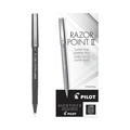 Pens | Pilot 11009 Razor Point II Super-Fine 0.2 mm Porous Point Pen - Black Ink/Black Barrel (1-Dozen) image number 0