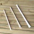 Cutlery | Boardwalk BWKGSTW775RW 7.75 in. Wrapped Giant Polypropylene Straws - Red/White Striped (7200/Carton) image number 4