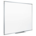 White Boards | Mead 85356 36 in. x 24 in. Dry Erase Board with Aluminum Frame - White Surface/Satin Aluminum Frame image number 3