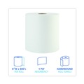 Paper Towels and Napkins | Boardwalk 8122 8 in. x 800 ft. 1-Ply Hardwound Paper Towels - White (6/Carton) image number 5