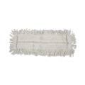 Just Launched | Boardwalk BWK1624 24 in. x 5 in. Disposable Cotton/Synthetic Cut End Dust Mop Head - White image number 0