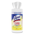 Disinfectants | LYSOL Brand 19200-77182 1 Ply 7 in. x 7.25 in. Lemon and Lime Blossom Disinfecting Wipes - White (6/Carton) image number 3