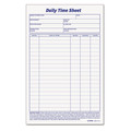 Notebooks & Pads | TOPS 30041 8.5 in. x 5.5 in. No Copies One-Part Daily Time and Job Sheets (200/Pack) image number 0