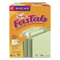 File Folders | Smead 64032 1/3-Cut Tabs Letter Size Erasable FasTab Hanging Folders - Moss (20/Box) image number 0