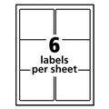 Labels | Avery 58164 3.33 in. x 4 in. Repositionable Shipping Labels with Sure Feed for Inkjet Printers - White (25/Box) image number 2