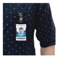 Label & Badge Holders | Advantus 75657 2.38 in. x 3.68 in. Vertical ID Card Holders - Black (25/Pack) image number 3