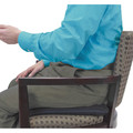 Office Chairs | Master Caster 91061 The ComfortMakers 17 in. x 2.75 in. x 17.5 in. Memory Foam Deluxe Seat/Back Cushion - Black image number 5