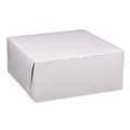 Food Trays, Containers, and Lids | SCT 1593 14 in. x 14 in. x 6 in. Paper Standard Bakery Boxes - White (50/Carton) image number 0