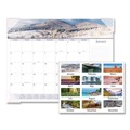 Notebooks & Pads | AT-A-GLANCE 89802 12-Month (Jan to Dec): 2026 22 in. x 17 in. Landscapes Photography Landscape Panoramic Desk Pad - White Sheets, Clear Corners image number 1