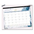 Bulletin Boards | Blue Sky 141377 22 in. x 17 in. 12-Month (Jul 2025-Jun 2026) Gemma Academic Year Desk Pad Calendar - White/Blue/Green Sheets image number 1