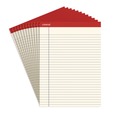 Notebooks & Pads | Universal UNV35882 50-Sheet 8.5 in. x 11 in. Colored Perforated Writing Pads - Wide/Legal Rule, Ivory (1 Dozen) image number 0