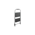 Office Furniture Accessories | Cosco 11308PBL1E 20.5 in. Working Height 22 in. Spread 200 lbs. Capacity 2-Step Big Step Folding Stool - Black/Gray image number 1