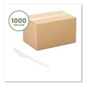 Cutlery | Vegware VW-KN6.5 Compostable CPLA Cutlery Knife - White (1000/Carton) image number 1