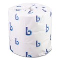 Just Launched | Boardwalk 6155B 4.5 in. x 4.5 in. 2-Ply Septic Safe Toilet Tissue - White (96/Carton) image number 2