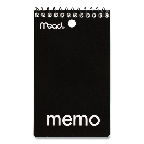 Notebooks & Pads | Mead 45354 3 x 5 Sheets (60) Wirebound Medium/College Rule Memo Pad with Wall-Hanger Eyelet - Randomly Assorted Cover Colors/White Sheets image number 0