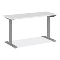 Office Desks & Workstations | Alera ALEHT3SAGBD 60 in. x 24 in. x 30 in. - 49 in. AdaptivErgo Sit-Stand 3-Stage Electric Height-Adjustable Table with Memory Controls - White image number 1