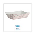 Just Launched | Boardwalk BWK30LAG250 2.5 lbs. Capacity Paper Food Baskets - Red/White (500/Carton) image number 5
