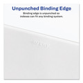 Dividers & Tabs | Avery 82184 26-Tab "V" 11 in. x 8.5 in. Allstate Style Preprinted Legal Exhibit Side Tab Index Dividers - White (25/Pack) image number 4