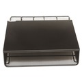 Desktop Organizers | Safco 3274BL 12.5 in. x 11.25 in. x 3.25 in. 5 Compartments One Drawer Hospitality Organizer - Black image number 8