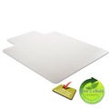 Office Chair Mats | Deflecto CM14233 45 in. x 53 in. Wide Lipped SuperMat Frequent Use Chair Mat for Medium Pile Carpet - Clear image number 6