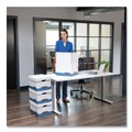 Just Launched | Bankers Box 0724303 12.75 in. x 16.5 in. x 10.38 in. R-KIVE Heavy-Duty Letter/Legal Storage Boxes - White/Blue (4/Carton) image number 4