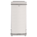 Trash & Waste Bins | Rubbermaid Commercial FGST12SSPL 6.5 gal. Defenders Heavy-Duty Steel Step Can - Stainless Steel image number 0