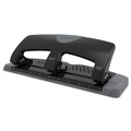 Staple Punches | Swingline A7074133 SmartTouch 9/32 in. Holes 20-Sheet Three-Hole Punch - Black/Gray image number 3