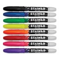 Washable Markers | Sharpie 1779005 Stained Medium Brush Tip Fabric Markers - Assorted Colors (8/Pack) image number 1
