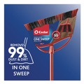 Brooms | O-Cedar 172163EA 48 in. Handle One Sweep Large Broom - Red/Black/Gray image number 1