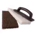 Sponges & Scrubbers | 3M 8541 4.62 in. x 10 in. Doodlebug Utility Pad - Brown (10/Carton) image number 2