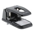 Staple Punches | Swingline A7074190 9/32 in. Holes 100-Sheet Fixed Centers High Capacity Two-Hole Punch - Black/Gray image number 0