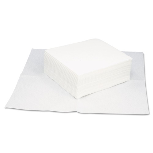  | HOSPECO GO-A5500 12 x 13.25 TASKBrand Quarterfold Grease and Oil Wipers - White (16/Carton) image number 0