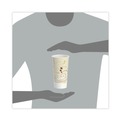 Cups and Lids | SOLO RNP21P-J8000 Symphony Design 21 oz Double Sided Poly Paper Cold Cups - Tan/Maroon/White (50/Pack, 20 Packs/Carton) image number 3
