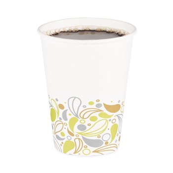Boardwalk BWKDEER12HCUP 12 oz. Deerfield Printed Paper Hot Cups (50 Cups/Sleeve, 20 Sleeves/Carton)
