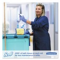  | Scott 07827 Essential 3.55 in. x 2000 ft. 2-Ply Septic Safe JRT Extra Long Bathroom Tissue - White (6 Rolls/Carton) image number 6