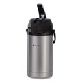 Food Service | BUNN 32130.0000 3 Liter Lever Action Airpot - Stainless Steel/Black image number 2